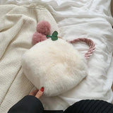 Soft Plush Furry Handbags for Women
