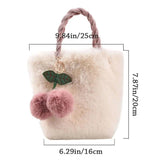 Soft Plush Furry Handbags for Women