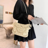 Summer Straw Bags Tassel Woven Handbags