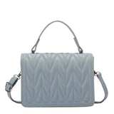 Geometric Embossing Crossbody Messenger Bag