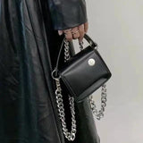 Women's Leather Mini Purse Flap Shoulder Messenger Bag