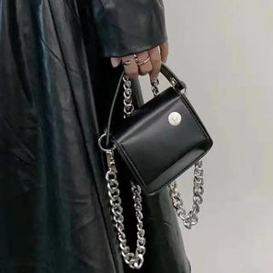 Women's Leather Mini Purse Flap Shoulder Messenger Bag