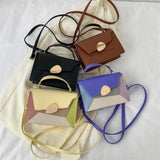 Personalized Patchwork Crossbody Bag Winter Texture Small Handbag