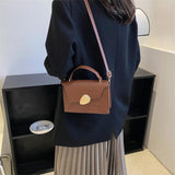 Personalized Patchwork Crossbody Bag Winter Texture Small Handbag