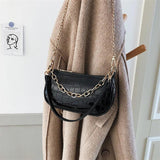 Crocodile Pattern Crossbody Bag Women's Top-handle Purse Vintage Style