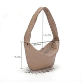 Women Top-handle Bag Quilted Rhombus Pattern Solid Girl Clutch
