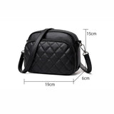 Plaid Shoulder Bag Women PU Leather Crossbody Messenger Phone Purse Handbag