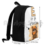 E Is For Ewok Outdoor Hiking Backpack Sports Bag