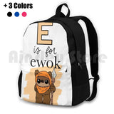 E Is For Ewok Outdoor Hiking Backpack Sports Bag