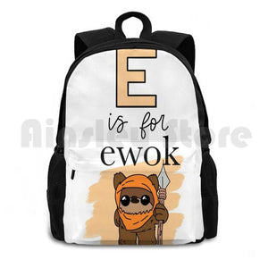 E Is For Ewok Outdoor Hiking Backpack Sports Bag