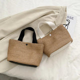 2020 Seaside Summer Beach Woven Bag Retro Handbag Straw Woven Bag Women
