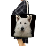 Dog Print Handbags For Women High Capacity Casual Traveling Shoulder Bags