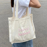 Large Canvas Women's Shoulder Bag