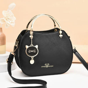 Western Style Cat Messenger Bag Women's One Shoulder Handbag