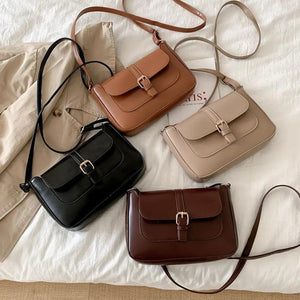 Vintage Flap Messenger Bag Women Shoulder Crossbody Bag