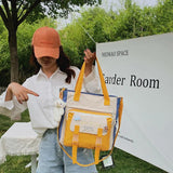 Youth Female Canvas Shoulder Bag Nylon Messenger Student Girl Crossbody Tote Sch