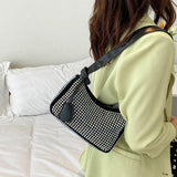 Diamonds Handbags Underarm Shoulder Bags for Women Tote Bag Female
