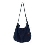 Harajuku High Capacity Shoulder Bag Retro Casual Female Tote Solid Phone Pack