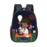 Afro Boy Children School Bag Book Bag Kinder Backpack