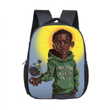 Afro Boy Children School Bag Book Bag Kinder Backpack