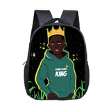 Afro Boy Children School Bag Book Bag Kinder Backpack
