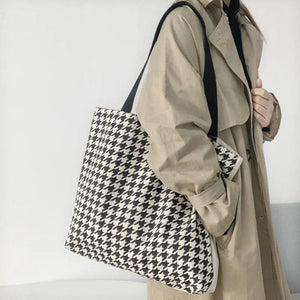 Retro Canvas Shoulder Bag for Women Large Capacity Handbag
