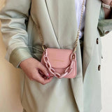 AiZhu Mini Candy Handbag for Women Square Crossbody Messenger Tote