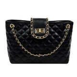Plaid PU Leather Women Shoulder Bag Crossbody Bags Chain Strap Handbags