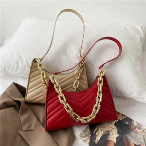 Embossed Leather Chain Shoulder Bag Women Bags Bolsa Feminina