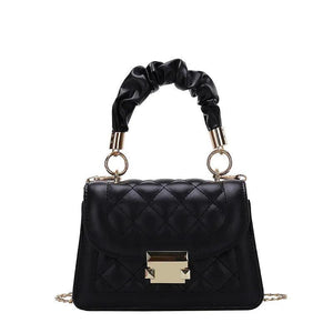 Embroidery Thread Crossbody Bag Women Shoulder Handbag PU Leather Messenger