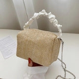 Bohemia Knitted Ruched Beach Tote Bag