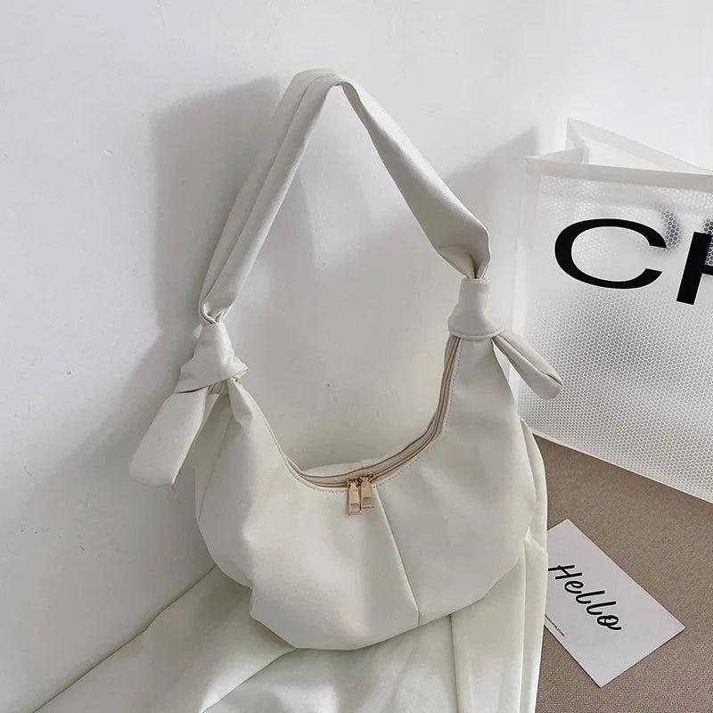 Women's Half-moon Crossbody Bag, Dumpling Handbag and Purse