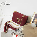 Vintage Burgundy Nubuck Leather Women Shoulder Bag