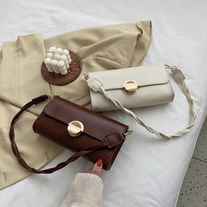 Women Shoulder Bags Buckle PU Leather Handbags For Women Spring Sac Femme
