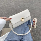 Women Shoulder Bags Buckle PU Leather Handbags For Women Spring Sac Femme