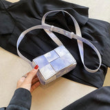 Women Cross Body Woven Strape Single Shoulder Bags Satchel Crossbody Sling