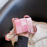 Women Cross Body Woven Strape Single Shoulder Bags Satchel Crossbody Sling