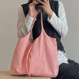 Large Capacity Canvas Handbags Leopard Pattern Women Shoulder Bags Tote