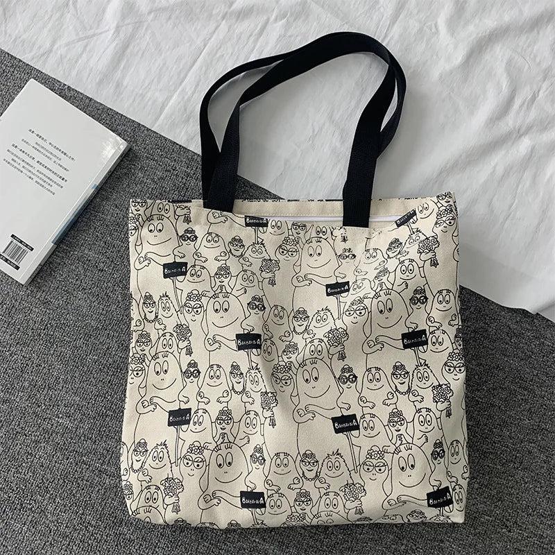Large Capacity Student Canvas Shoulder Bag