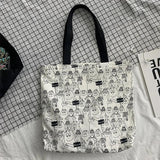 Large Capacity Student Canvas Shoulder Bag