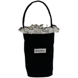 Solid Women Canvas Bucket Bag Lace Portable Phone Pouch Clutch Purse Handbag
