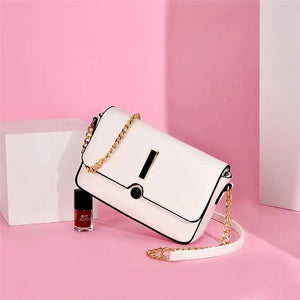Classic Plaid Leather Women Messenger Shoulder Bag