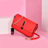 Classic Plaid Leather Women Messenger Shoulder Bag