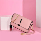 Classic Plaid Leather Women Messenger Shoulder Bag