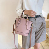 Arrival Bucket Bag for Women Handbags PU Leather Shoulder Crossbody Bag