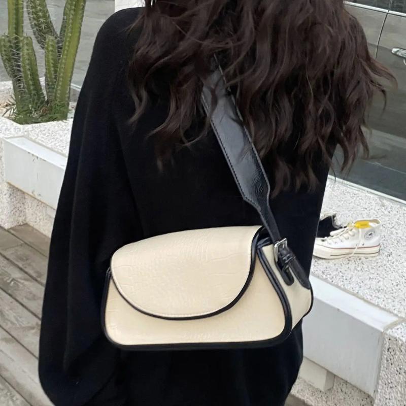 Crocodile Pattern Women's Underarm Bag Ladies Shoulder Messenger Bags