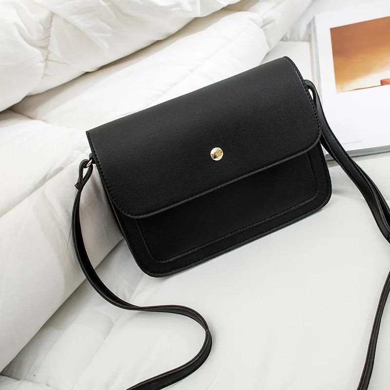 Pure Women Shoulder Bags PU Leather Flap Bag Female Handbags Mini