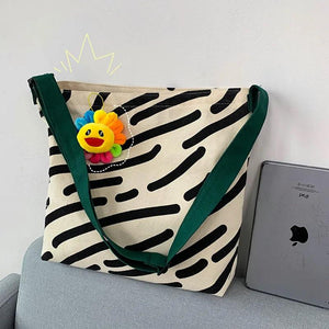 Women's Large Capacity Shoulder Bag for Students Class Ins Schoolbag