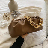 CA Women's Dumpling Bag Shoulder Handbag Cloud Crossbody Chain Pouch