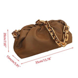 CA Women's Dumpling Bag Shoulder Handbag Cloud Crossbody Chain Pouch